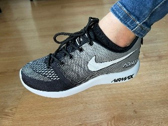 Tenis Airmax Gris Blanco