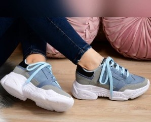 Tenis Azul Gris