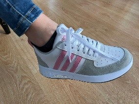 Tenis Adidas Blanco Gris Rosado