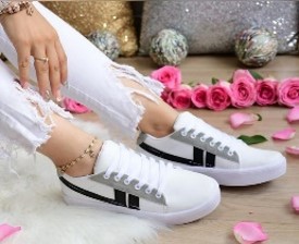 Tenis Blanco Negro